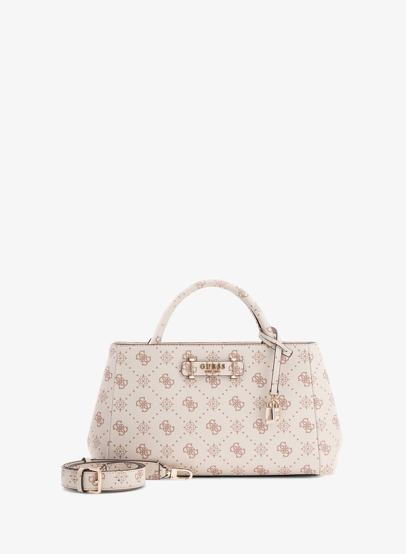 GUESS Carrie Logo Girlfriend Satchel Bag - Image 3